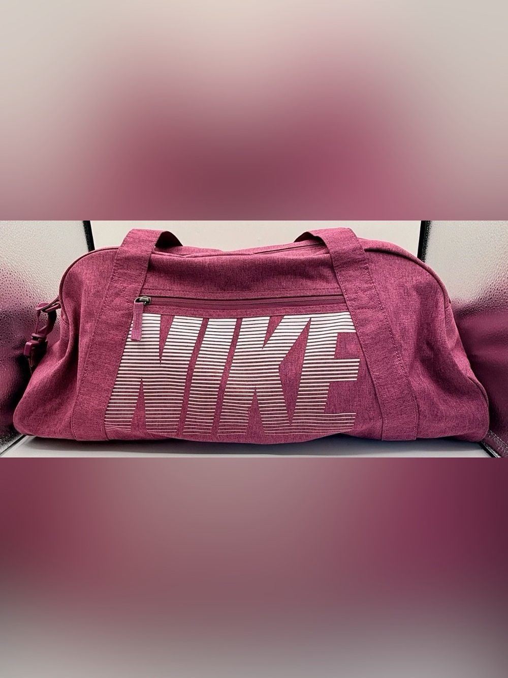 Nike Gym Club Training Duffel shoulder sport Bag heathered burgundy  Rush Pink